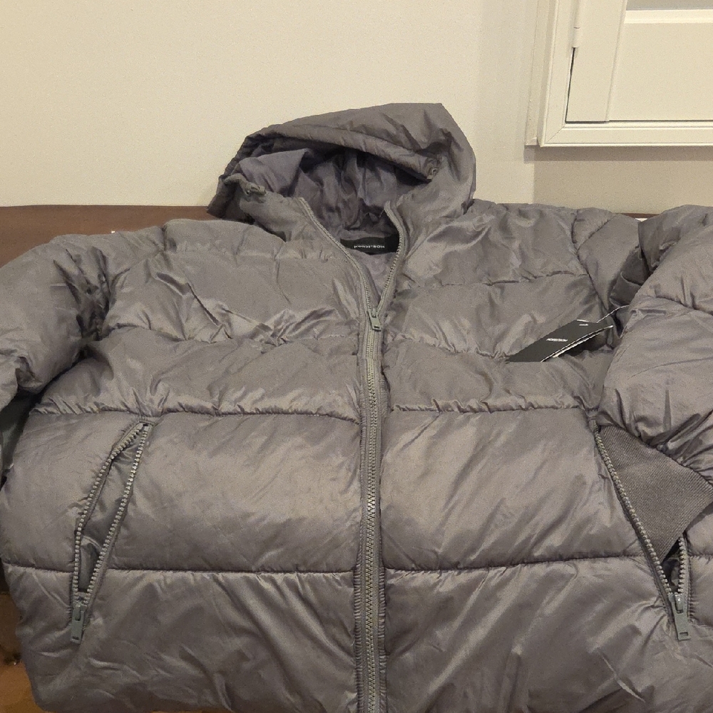 Nordstrom Gray Puffer Jacket